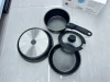 Grace Series 5-piece set: 18 milk pan, 20/26 frying pan. Silicone lid, 18 silicone lid, 1 handle, bottom cover, five-layer silver-embossed color box, 4 sets per box, black and white colors Application Scenario